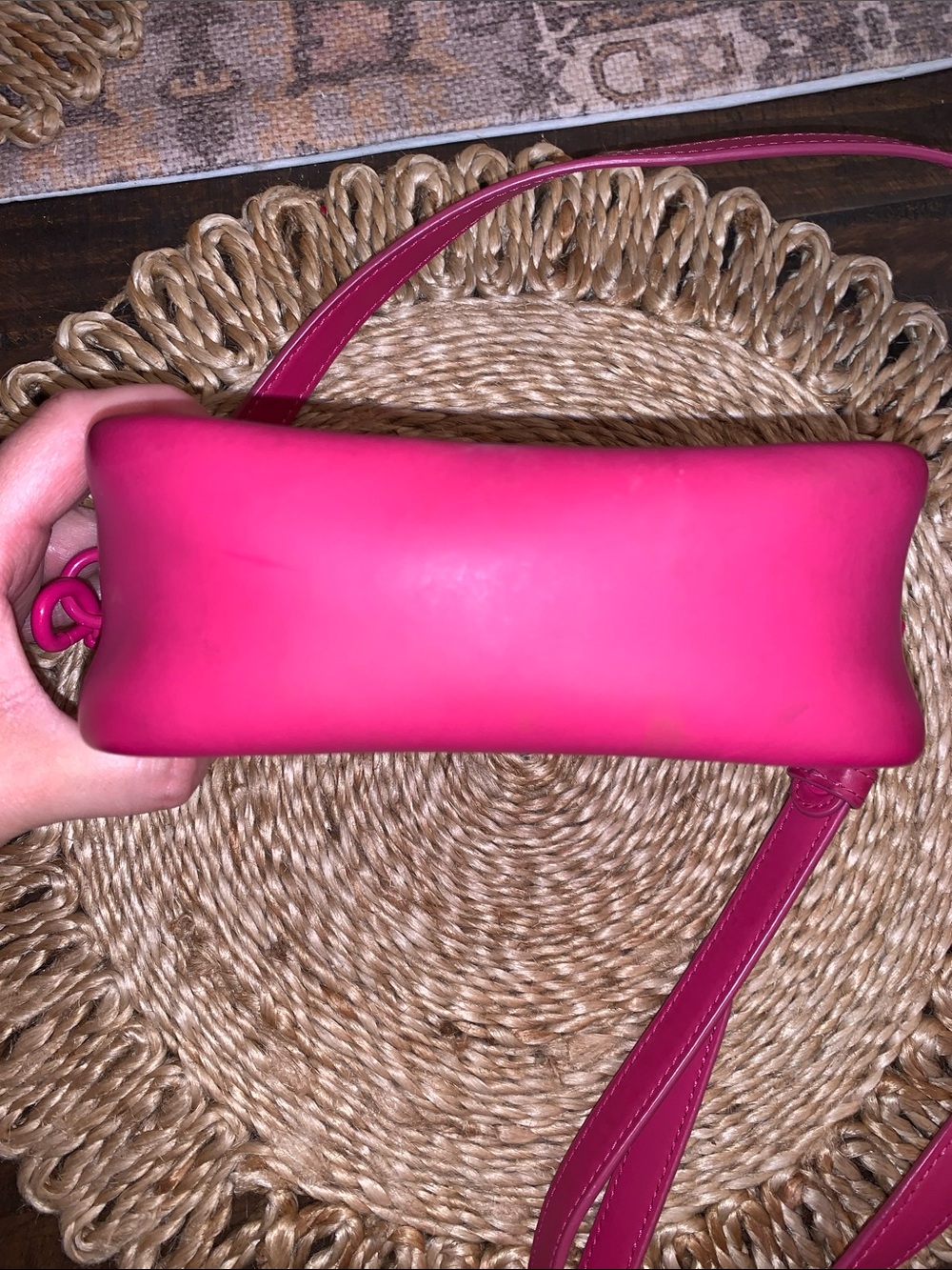 Tory Burch Perry Bombe Mini Crossbody Camera Bag in Pink - Picture 8 of 14